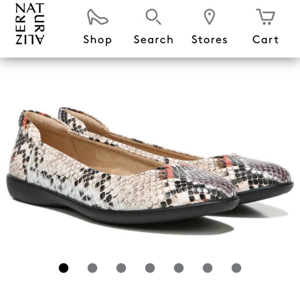 Naturalizer Snake Skin Flats